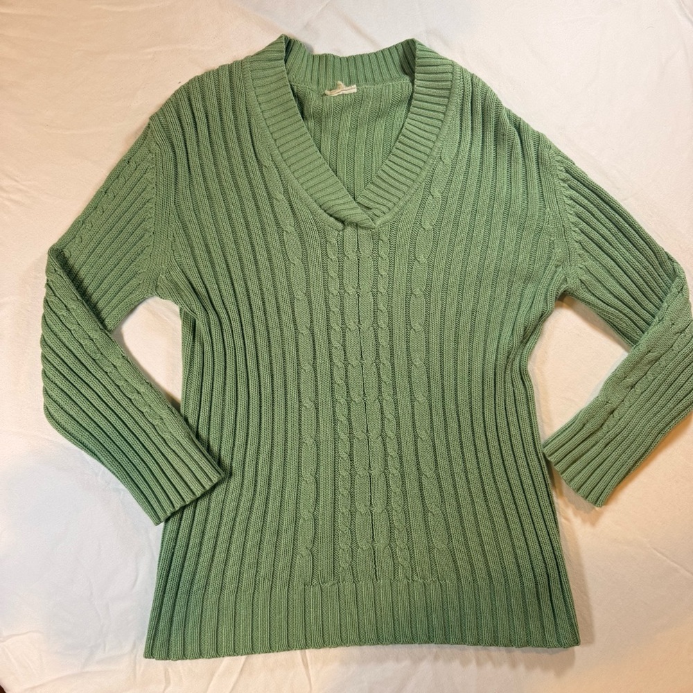 Source‎ Unknown Sage V-Neck Sweater